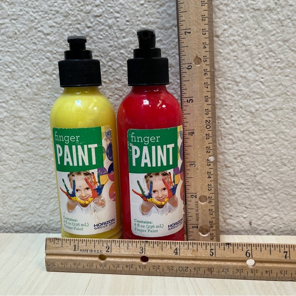 Finger Paint Pump Bottles red & yellow NWT - Picture 5 of 5